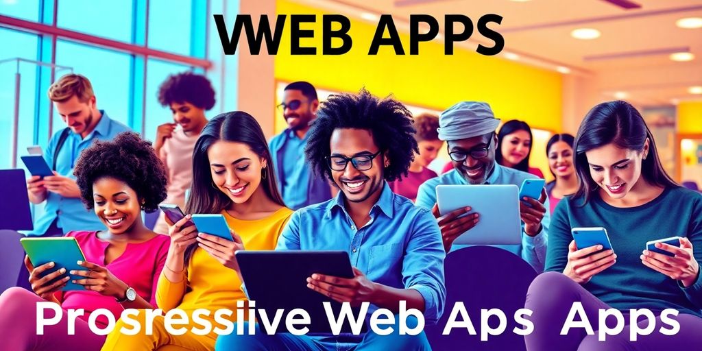 Diverse users engaging with technology and web applications.